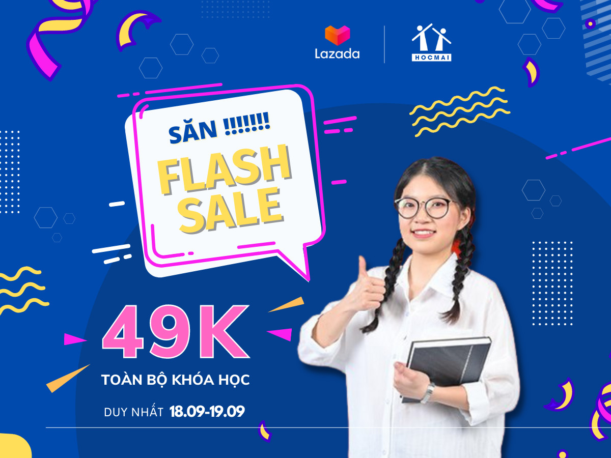 TUẦN LỄ TRI ÂN – GIẢM GIÁ 30% TOÀN BỘ KHÓA HỌC TRÊN APP HOCMAI